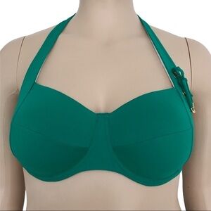 Huit Halter Bikini Top 36C Underwire Bra Sized Swimwear NWT